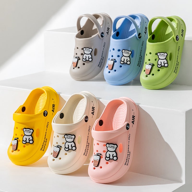 Children'S Slippers Summer Girls Non-Slip Boys Baotou Children Soft Sole Cave Shoes Baby Slippers - Image 3